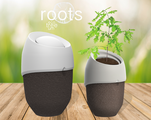 Roots biodegradable urn that become a tree